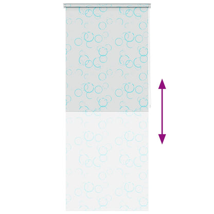 Tenda a Rullo per Doccia 80x240 cm con Motivo a Bolle - homemem39