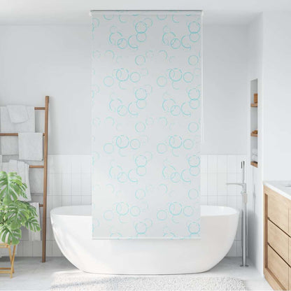 Tenda a Rullo per Doccia 80x240 cm con Motivo a Bolle - homemem39