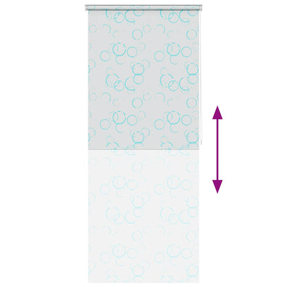 Tenda a Rullo per Doccia 100x240 cm con Motivo a Bolle - homemem39