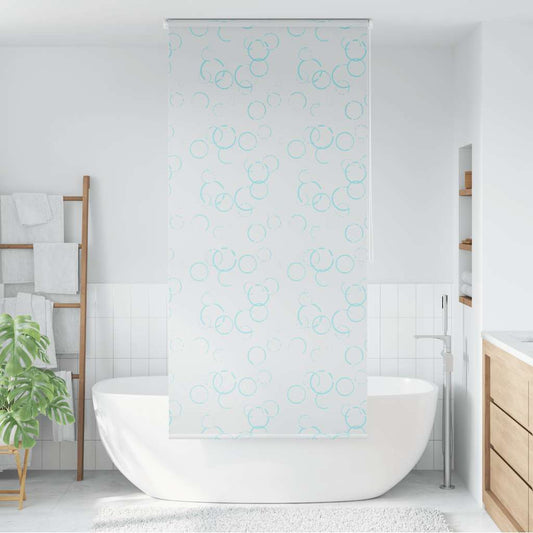 Tenda a Rullo per Doccia 100x240 cm con Motivo a Bolle - homemem39