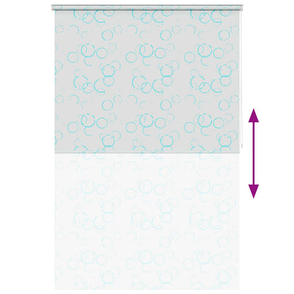 Tenda a Rullo per Doccia 160x240 cm con Motivo a Bolle - homemem39