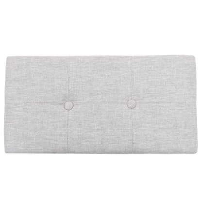 Panca e 2 Pouf in Giunco Grigio | homemem39