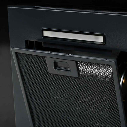 Cappa Aspirante a Muro Acciaio Inox 756 m³/h 60 cm Nera