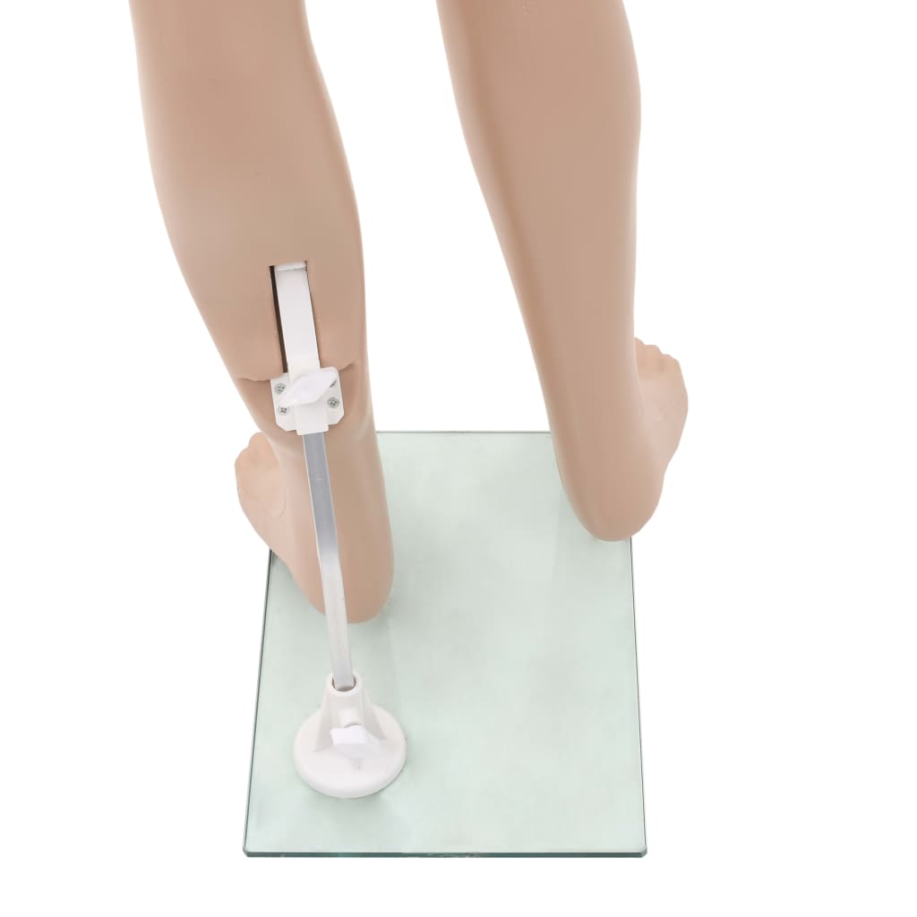 Manichino Bambino Figura Intera Base in Vetro Beige 140 cm - homemem39