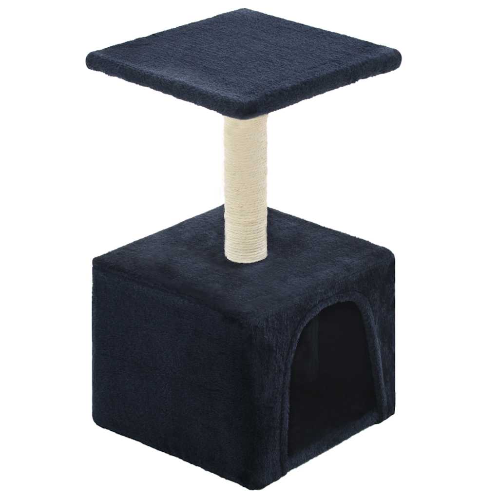 Albero per Gatti con Tiragraffi in Sisal 55 cm Blu Scuro | homemem39