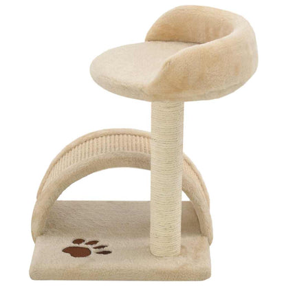 Albero per Gatti con Tiragraffi in Sisal 40 cm Beige e Marrone - homemem39