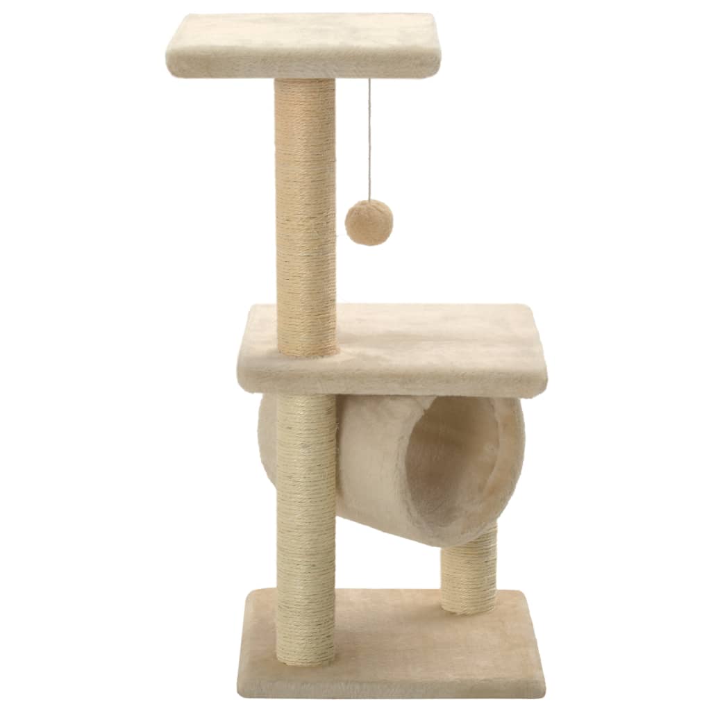 Albero per Gatti con Tiragraffi Sisal 65 cm Beige - homemem39