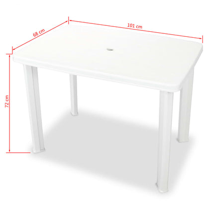 Set da Bistrot 3 pz in Plastica Bianco - homemem39