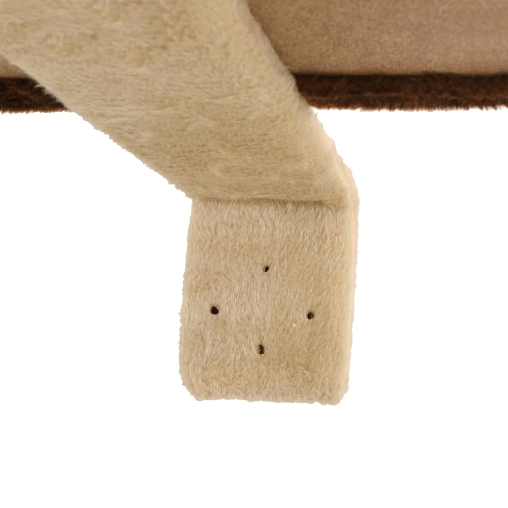Albero Gatti Tiragraffi in Sisal a Muro 194 cm Beige e Marrone - homemem39
