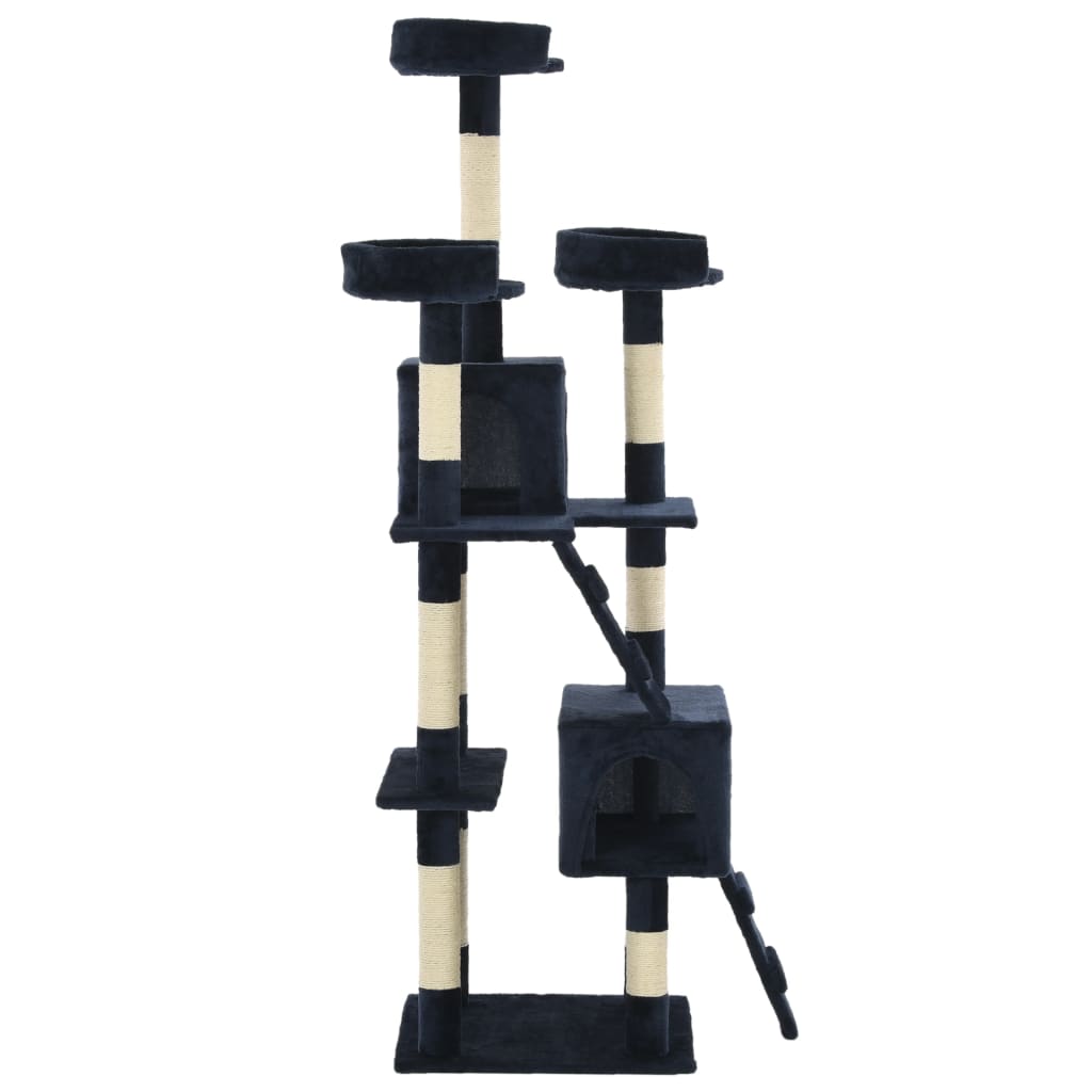 Albero per Gatti con Tiragraffi in Sisal 170 cm Blu - homemem39