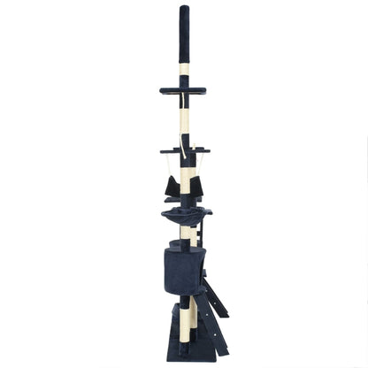 Albero per Gatti con Tiragraffi in Sisal 230-250 cm Blu | homemem39