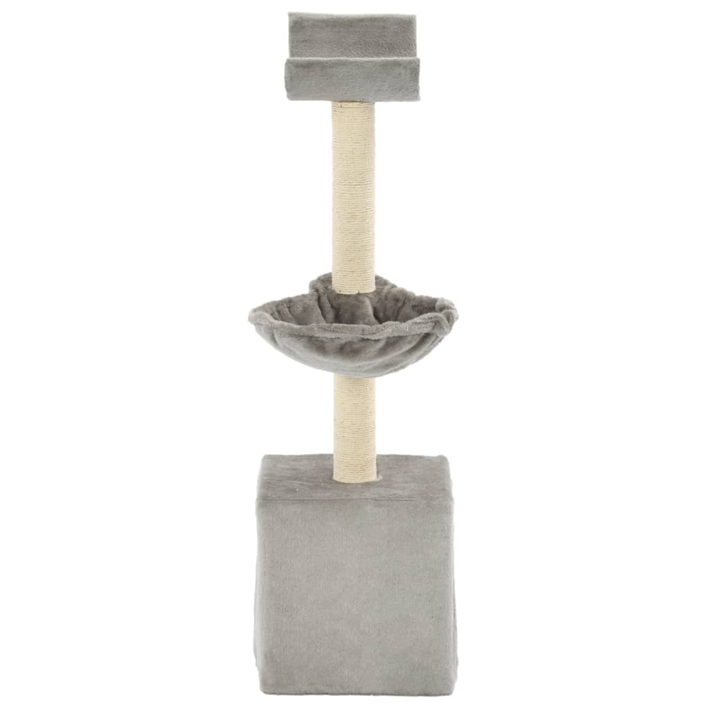 Albero per Gatti con Tiragraffi in Sisal 105 cm Grigio | homemem39