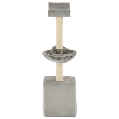 Albero per Gatti con Tiragraffi in Sisal 105 cm Grigio | homemem39