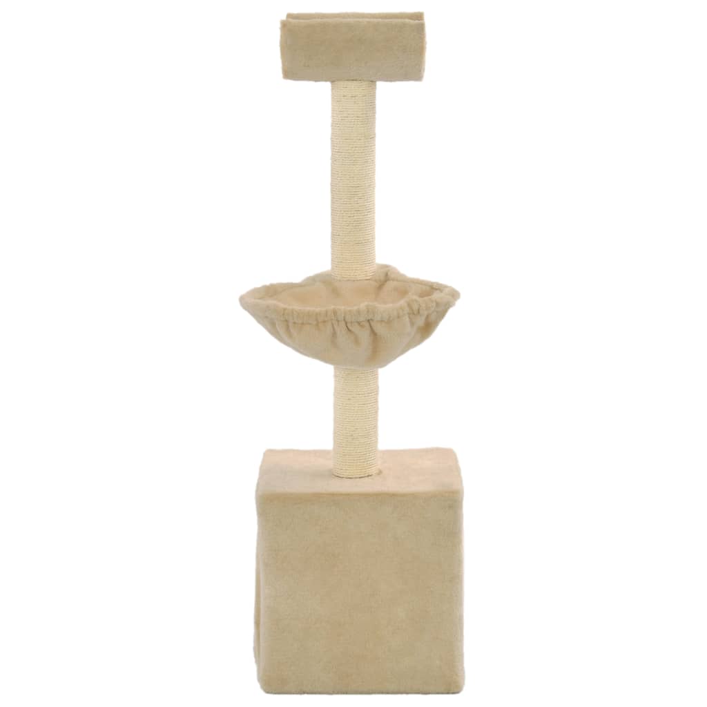 Albero per Gatti con Tiragraffi in Sisal 105 cm Beige | homemem39