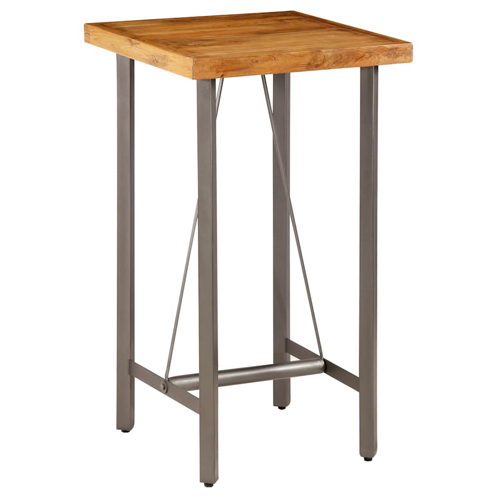 Tavolo da Bar in Teak Massello di Recupero 60x60x107 cm | homemem39