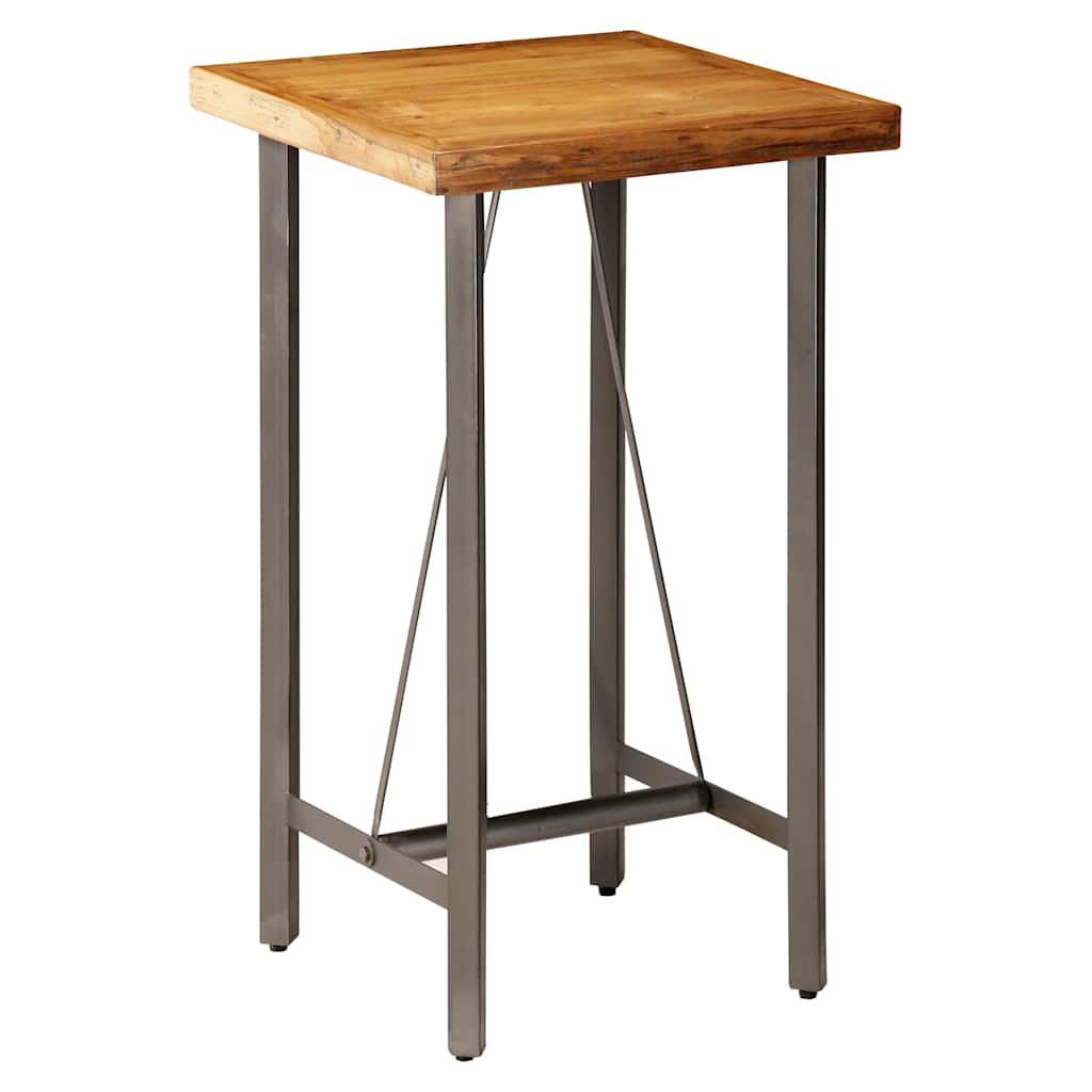 Tavolo da Bar in Teak Massello di Recupero 60x60x107 cm | homemem39