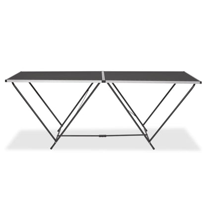 Tavolo Pieghevole per Carta da Parati MDF Alluminio 200x60x78cm - homemem39