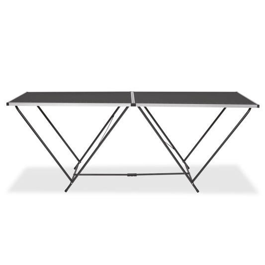 Tavolo Pieghevole per Carta da Parati MDF Alluminio 200x60x78cm - homemem39