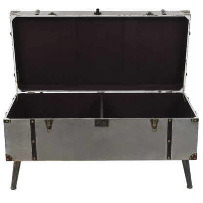 Tavolino da Salotto in MDF e Alluminio 102x51x47,5 cm | homemem39