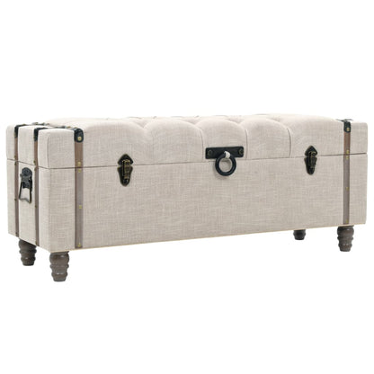 Set Cassapanche 3 pz in Legno Massello e Acciaio 112x37x45 cm | homemem39