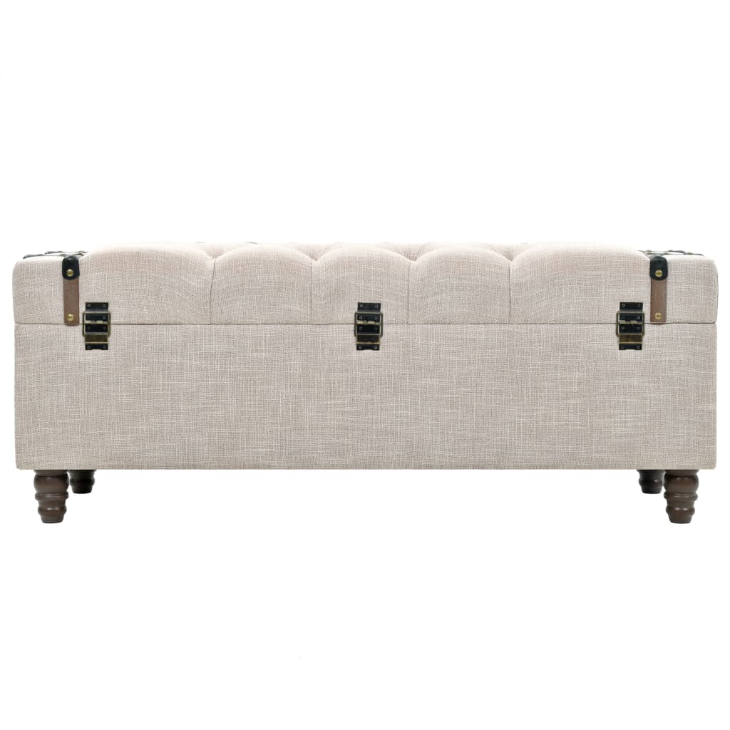 Set Cassapanche 3 pz in Legno Massello e Acciaio 112x37x45 cm | homemem39