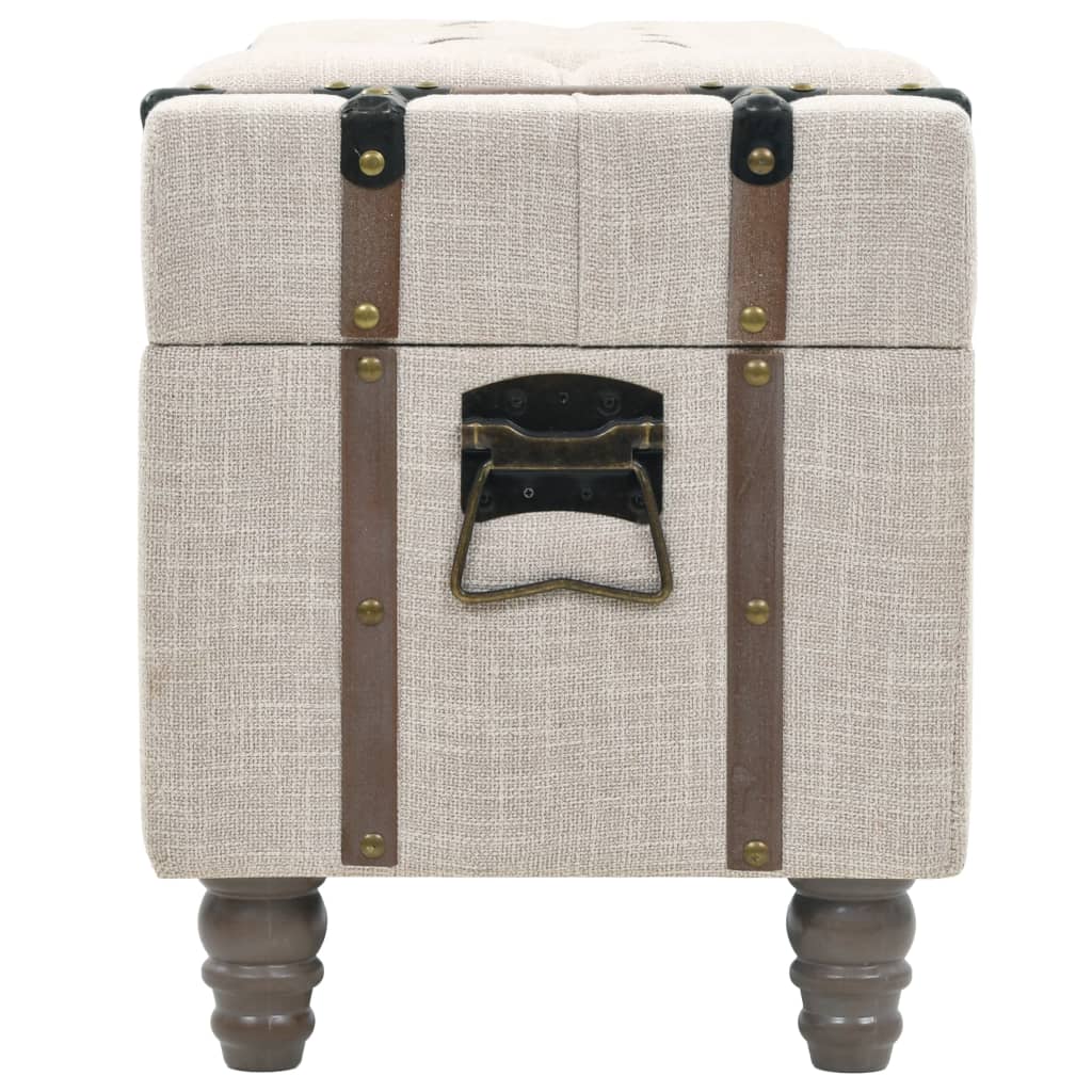 Set Cassapanche 3 pz in Legno Massello e Acciaio 112x37x45 cm | homemem39