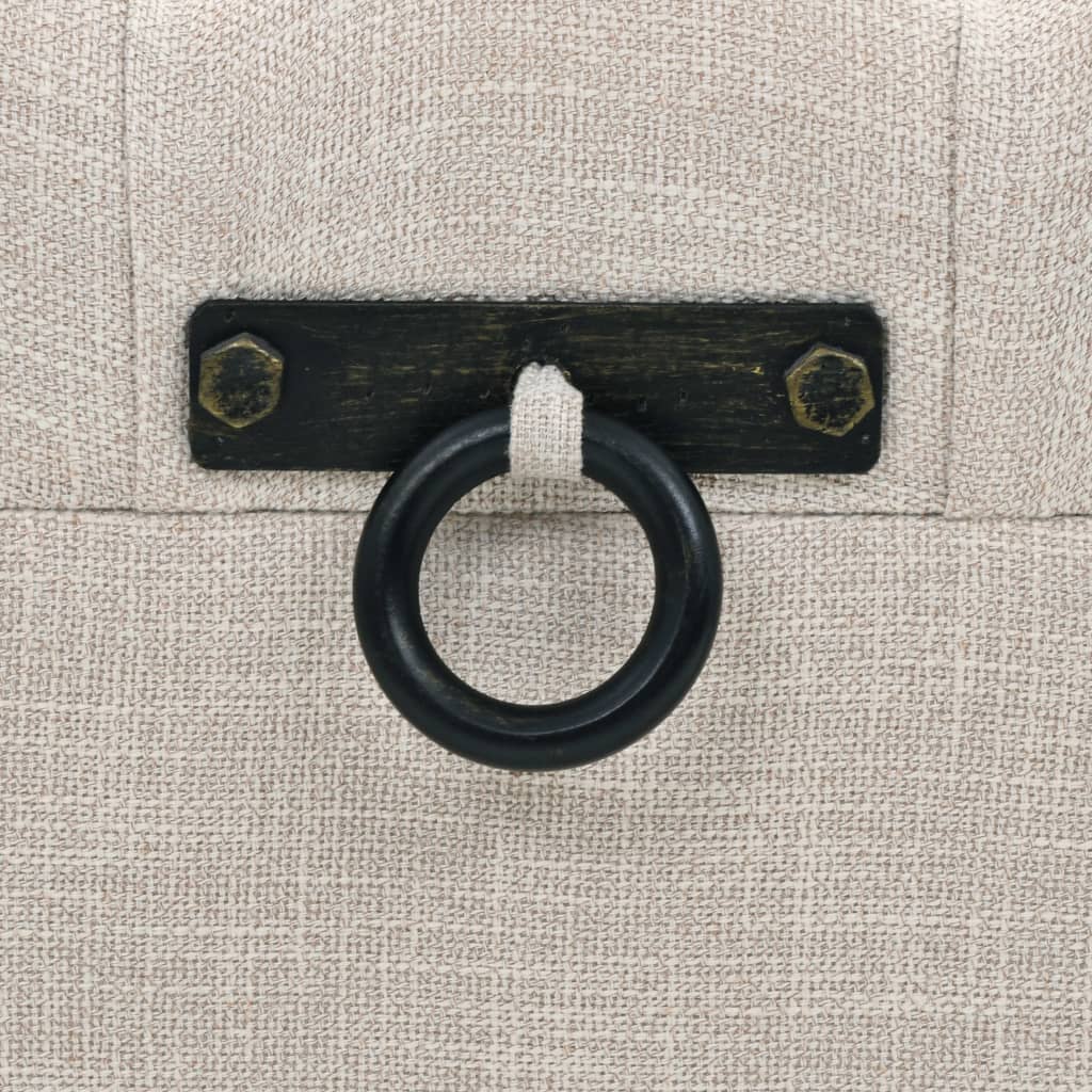 Set Cassapanche 3 pz in Legno Massello e Acciaio 112x37x45 cm | homemem39