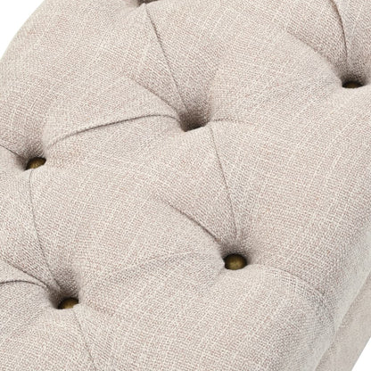 Cassapanca in Legno Massello e Acciaio 111x34x37 cm | homemem39