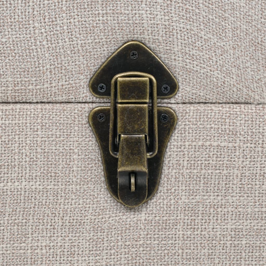 Cassapanca in Legno Massello e Acciaio 111x34x37 cm | homemem39