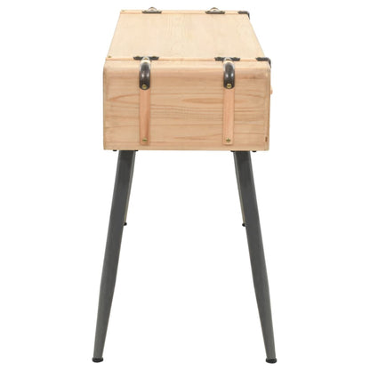 Tavolo Consolle in Legno Massello di Abete 115x40,5x76 cm