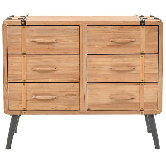 Cassettiera in Legno Massello di Abete 91x35x73 cm | homemem39