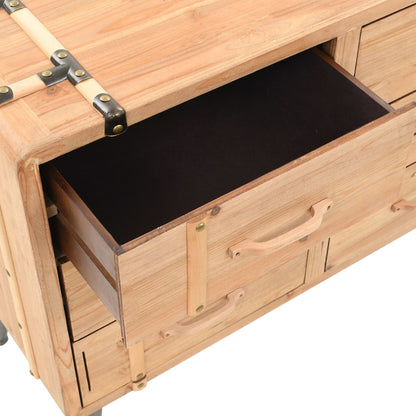 Cassettiera in Legno Massello di Abete 91x35x73 cm | homemem39