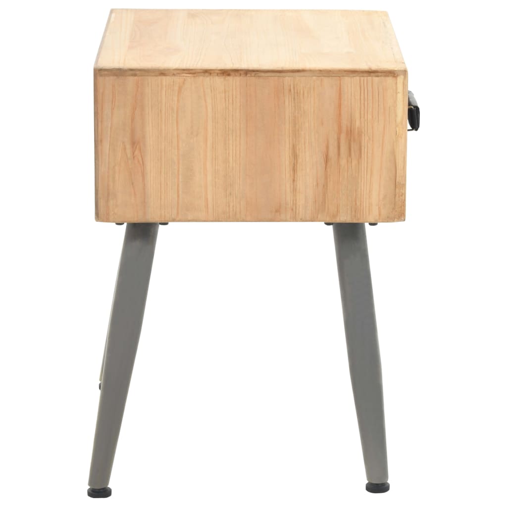 Comodino in Legno Massello di Abete 43x38x50 cm - homemem39