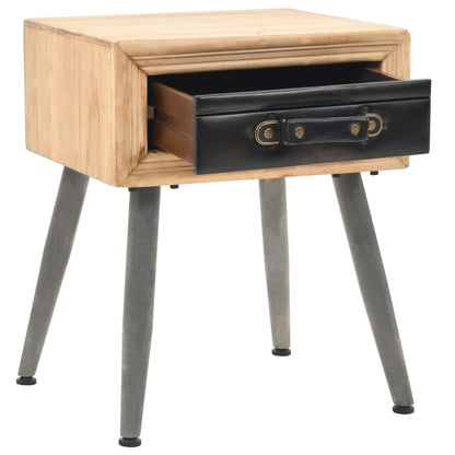 Comodino in Legno Massello di Abete 43x38x50 cm - homemem39