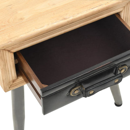 Comodino in Legno Massello di Abete 43x38x50 cm - homemem39