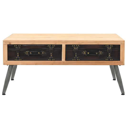 Tavolino da Caffè in Legno Massello di Abete 115x55x50 cm | homemem39