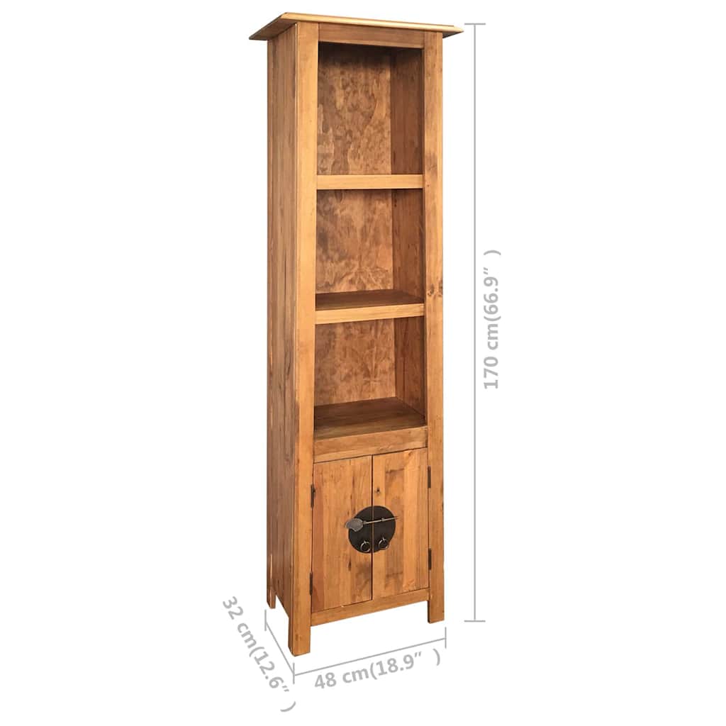 Mobile da Bagno Autoportante Legno Massello di Pino 48x32x170cm | homemem39