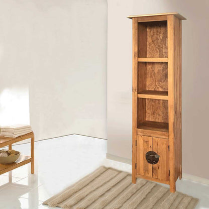 Mobile da Bagno Autoportante Legno Massello di Pino 48x32x170cm | homemem39