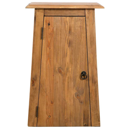 Mobile da Bagno a Parete in Legno Massello di Pino 42x23x70 cm | homemem39