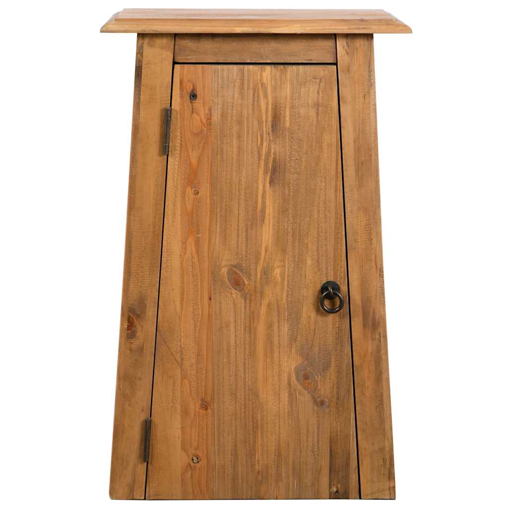 Mobile da Bagno a Parete in Legno Massello di Pino 42x23x70 cm