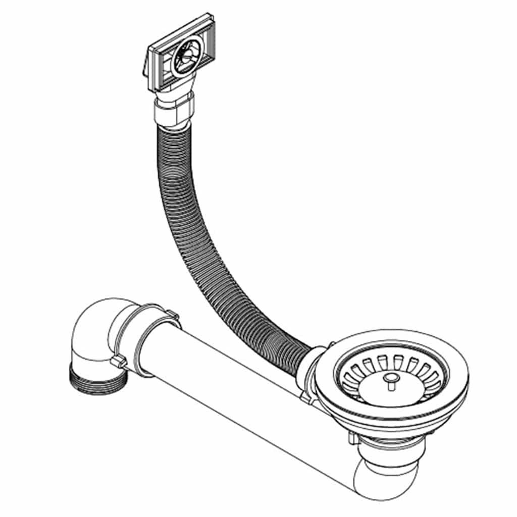 Lavello da Cucina in Granito Vasca Singola Ovale Grigio - homemem39