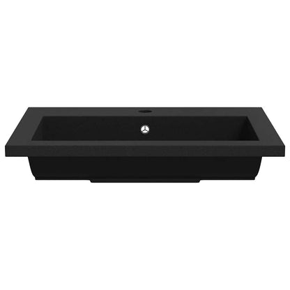 Lavandino in Granito 600x450x120 mm Nero - homemem39