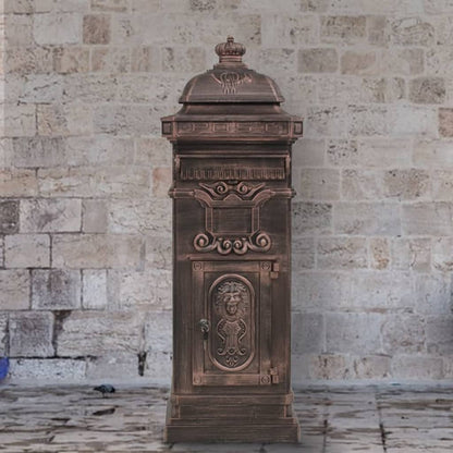 Cassetta della Posta in Alluminio Inossidabile Vintage Bronzo - homemem39