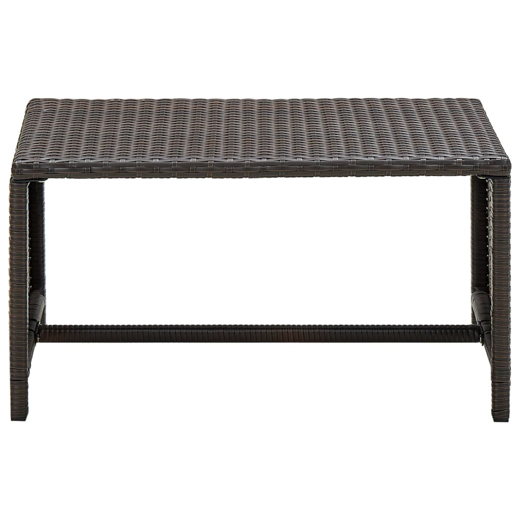 Set Divani da Giardino 4 pz con Cuscini in Polyrattan Marrone | homemem39