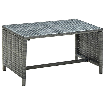 Set Divani da Giardino 4 pz con Cuscini in Polyrattan Grigio | homemem39