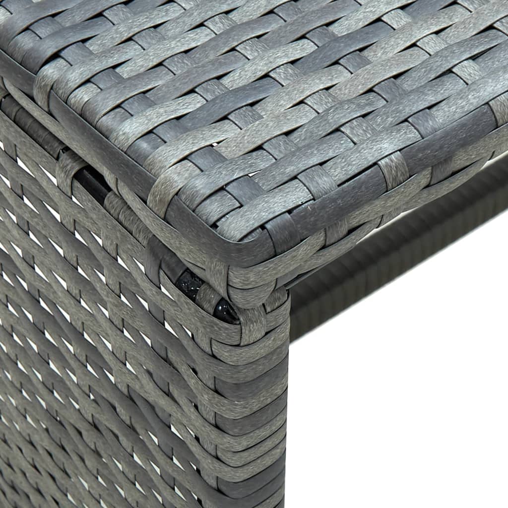 Set Divani da Giardino 4 pz con Cuscini in Polyrattan Grigio | homemem39