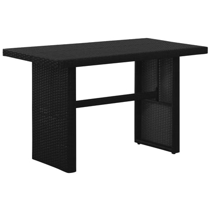 Set Divani da Giardino 3 pz con Cuscini in Polyrattan Nero | homemem39
