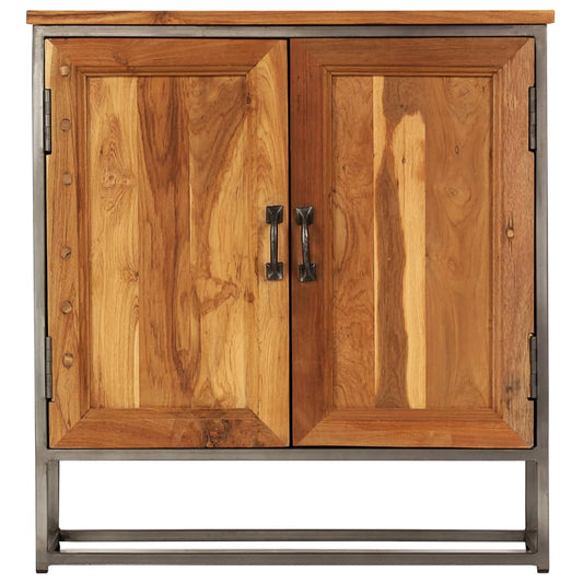 Credenza in Teak Recuperato e Acciaio 65x30x70 cm - homemem39