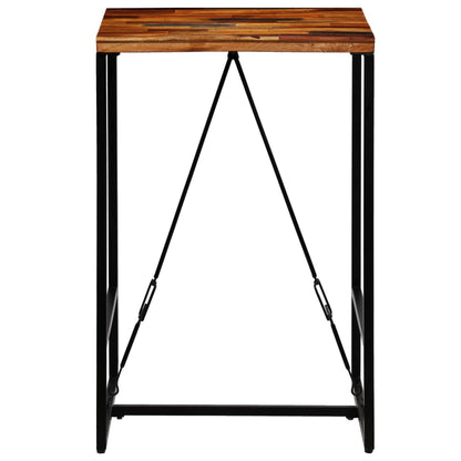 Tavolino da Bar in Legno Massello di Recupero 70x70x106cm - homemem39