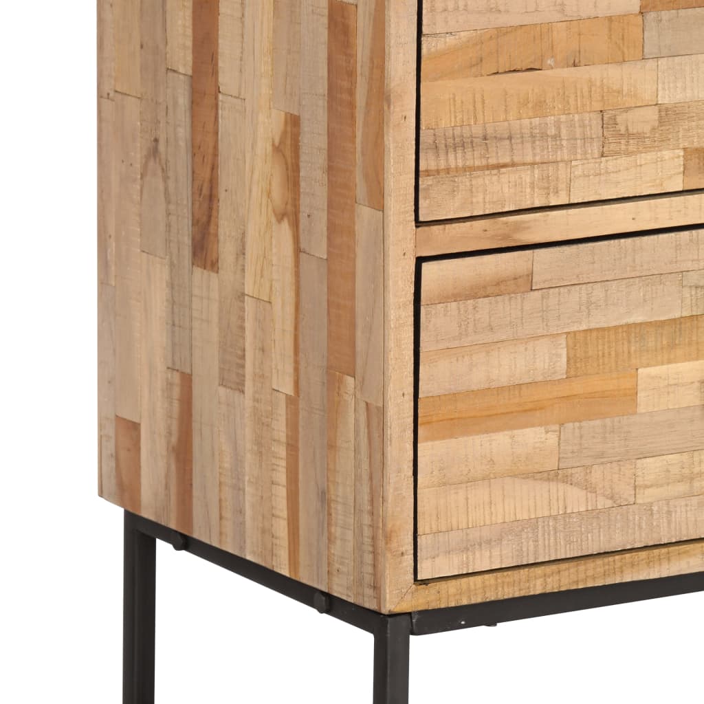 Mobile Porta TV in Legno di Teak di Recupero 90x30x55 cm - homemem39